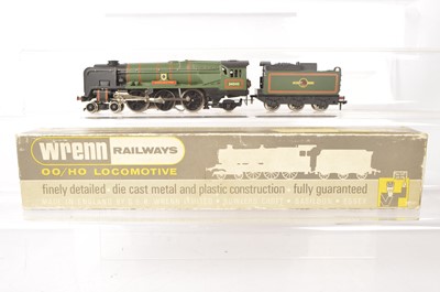Lot 603 - Wrenn 00 Gauge W2236 BR green West Country Class 34042 'Dorchester' Locomotive and Tender converted to 3-Rail operation