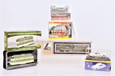 Lot 616 - Lima Tyco Steam 00  and HO gauge Locomotives with Mainline wagons Mehano Tram and assorted diecast vehicles (13)