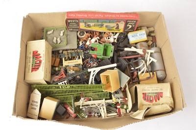 Lot 631 - Large quantity  of 00 Gauge circa 1950's mostly metal Lineside Accessories by Master Models Gem Hornby-Dublo and other makers
