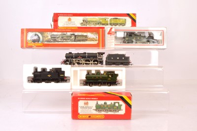 Lot 639 - Hornby Lima Airfix 00 gauge Steam locomotives (6)