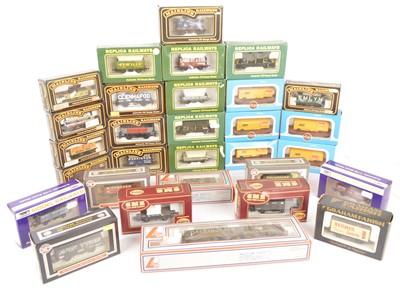 Lot 675 - Mainline Replica Dapol Farish Airfix  00 gauge freight wagons all in original boxes (27)