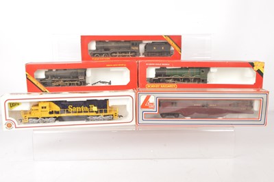 Lot 677 - Hornby Lima and  00 gauge Steam and Diesel Locomotives and freight wagons and Bachmann HO Gauge US Diesel  (37)