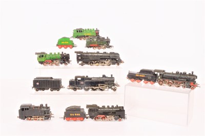 Lot 685 - Lima Marklin and scratch built Steam Locomotives and tenders H0 gauge  (8)