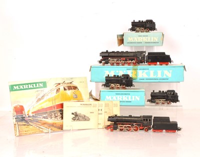 Lot 694 - Marklin H0 gauge Steam Locomotives  (5)