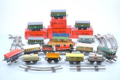 Lot 744 - Hachette 0 Gauge clockwork Trains (23)