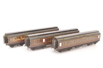 Lot 773 - Three kit-built Gauge 1 Midland Railway Clerestory-roof Coaches (3)