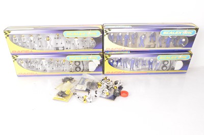 Lot 394 - Scalextric boxed Race+ Pit Crew Set and other bagged accessories (qty)