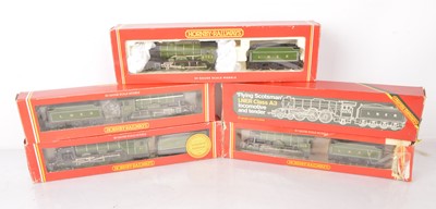 Lot 471 - Renumbered Hornby 00 gauge Steam Locomotives and tenders in LNER livery in boxes (5)