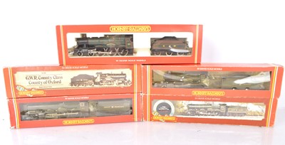 Lot 474 - Hornby 00 gauge Steam Locomotives and tenders in GWR Brunswick green livery (5)