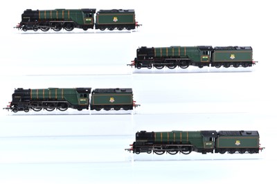 Lot 479 - Renumbered Hornby 00 gauge BR Brunswick green class A1/A3 4-6-2 Steam Locomotives and tenders(4)