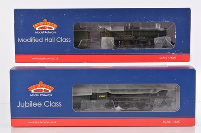Lot 611 - Modified Bachmann 00 gauge BR green 4-6-0  Steam Locomotives and Tenders (2)