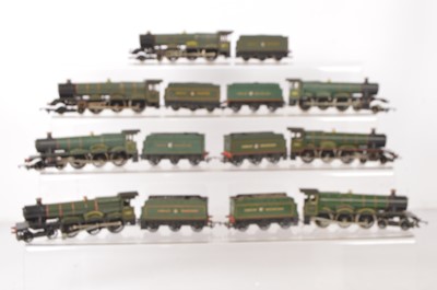 Lot 666 - Hornby Tri-ang Lima  00 gauge Great Western livery Steam Locomotives and tenders (7)