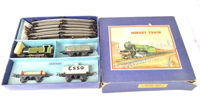 Lot 719 - Hornby 0 Gauge clockwork Train Sets (3)