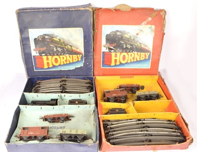 Lot 720 - Hornby 0 Gauge clockwork No 51 Train Sets (2)