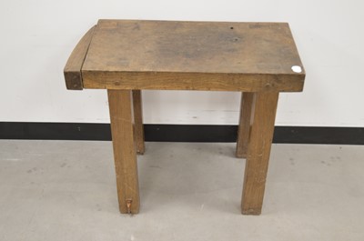 Lot 13 - A small antique rustic table