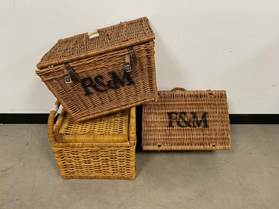 Lot 38 - Two modern wicker hampers from Fortnum & Mason
