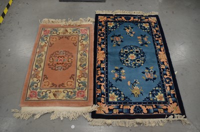 Lot 52 - Two modern Chinese woollen rugs