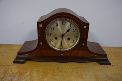 Lot 72 - An Art Deco period mahogany mantle clock