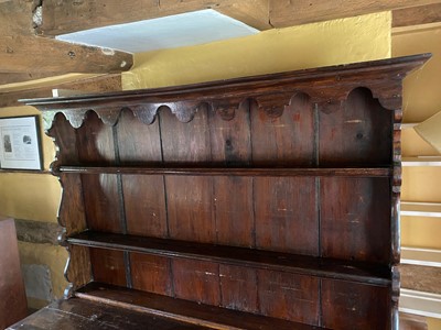 Lot 73 - A Victorian and later oak Welsh dresser