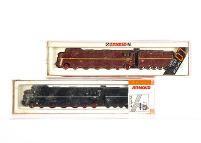 Lot 575 - Arnold N Gauge German Steam Locomotives with Tenders