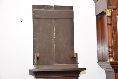 Lot 81 - A Georgian period and later long case clock