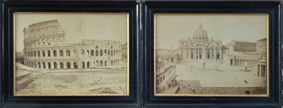 Lot 101 - Two late 19th century real photographs of Rome