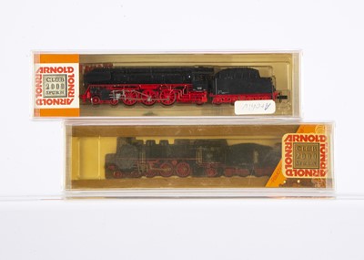 Lot 579 - Arnold N Gauge German Steam Locomotives with Tenders