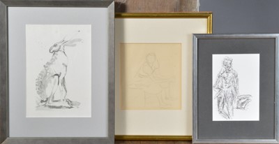 Lot 147 - Three 20th century framed sketches