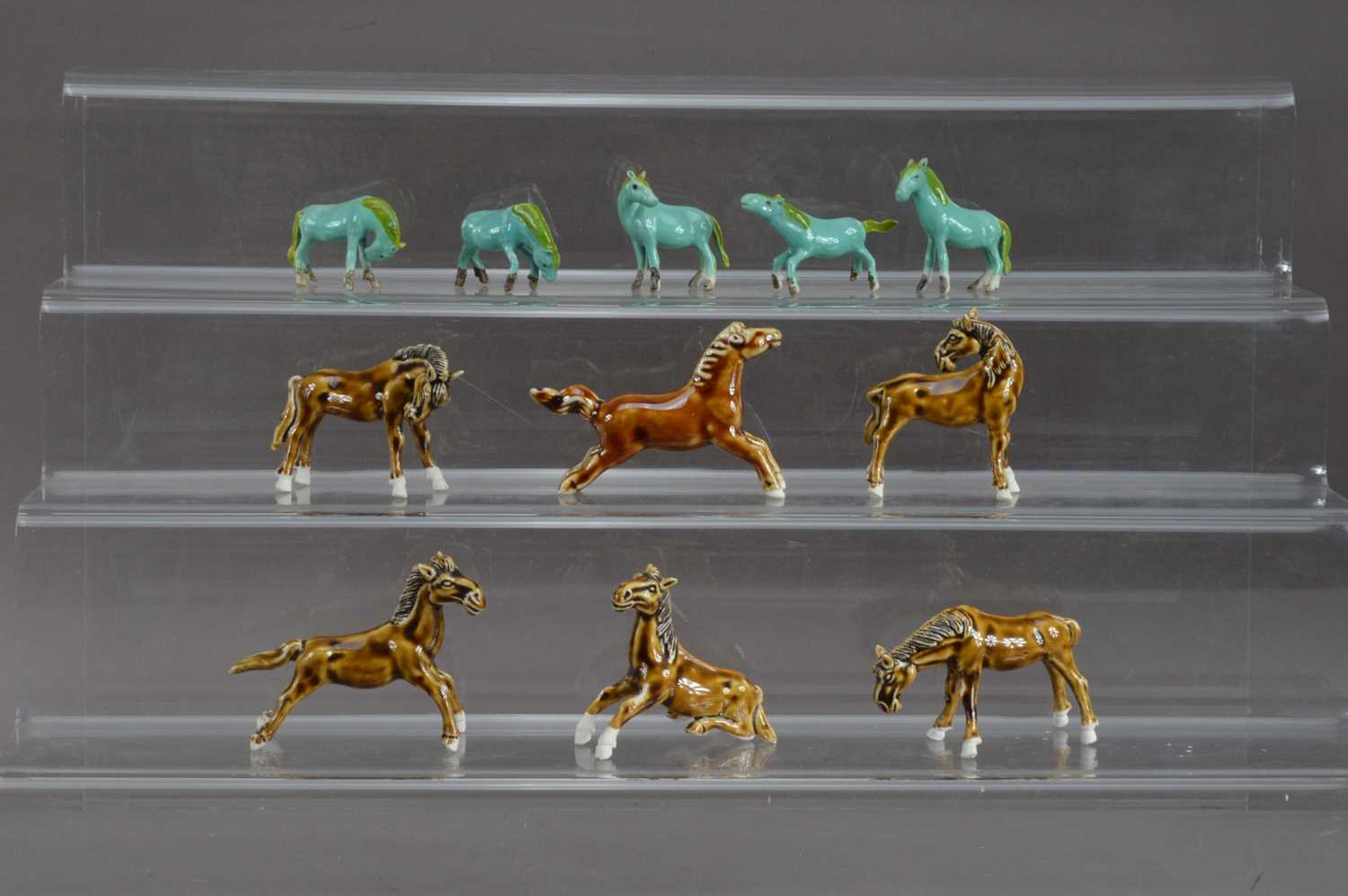 Lot 212 - A collection of Chinese porcelain horses