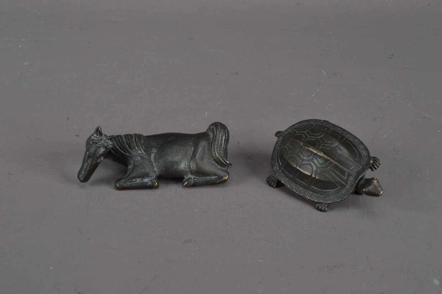 Lot 214 - Two Chinese bronze articulated locks