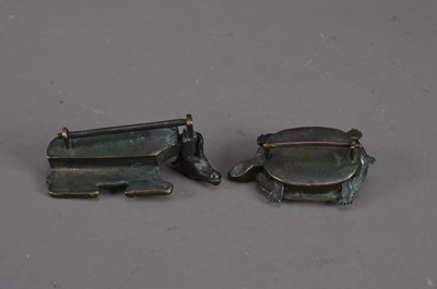 Lot 214 - Two Chinese bronze articulated locks