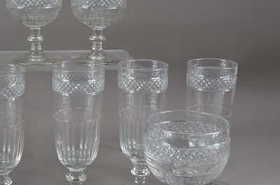 Lot 244 - A collection of 19th century lead crystal drinking glasses