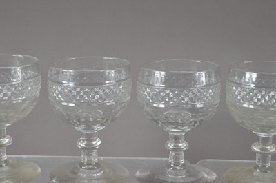 Lot 244 - A collection of 19th century lead crystal drinking glasses