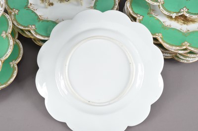 Lot 264 - A 19th century Staffordshire porcelain dessert service