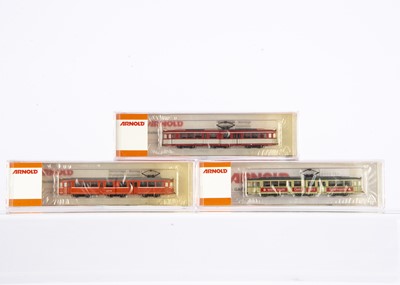 Lot 597 - Arnold N Gauge Electric Articulated Trams