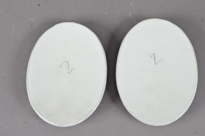 Lot 279 - A pair of 19th century Wedgwood porcelain plaques