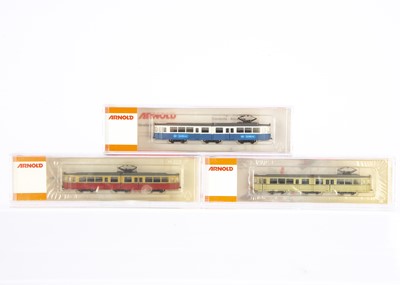 Lot 599 - Arnold N Gauge Electric Articulated Trams