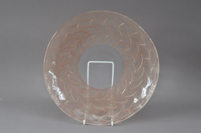 Lot 300 - A Lalique pink glass bowl