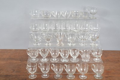 Lot 311 - A collection of 19th century and later glass syllabub cups