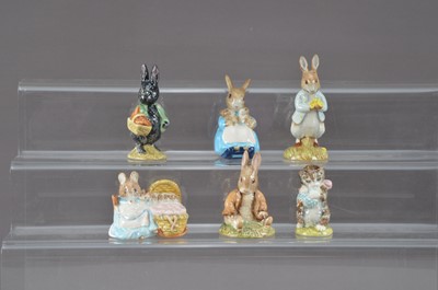 Lot 321 - A group of six Royal albert ceramic Beatrix Potter figurines