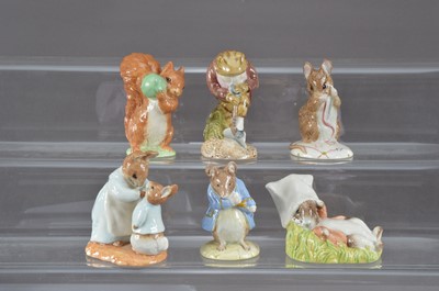 Lot 329 - A group of six Royal albert ceramic Beatrix Potter figurines