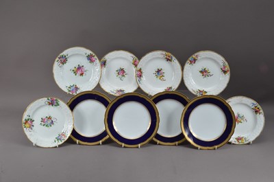 Lot 337 - Six 19th century Spode porcelain small plates
