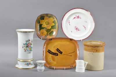 Lot 355 - An assorted collection of 19th century and later English ceramics
