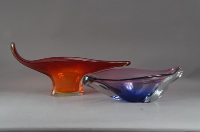 Lot 360 - Two studio glass centre-pieces