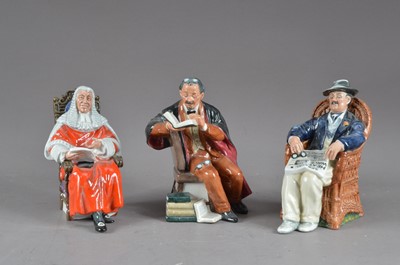 Lot 375 - Three Royal Doulton ceramic figurines