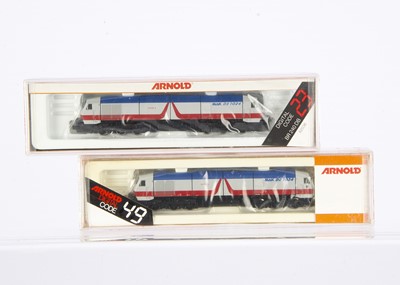 Lot 608 - Arnold N Gauge Diesel German Diesel Locomotives