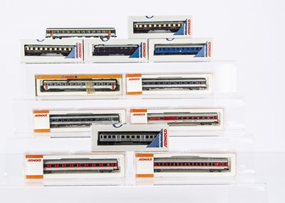 Lot 609 - Arnold N Gauge German and French Coaching Stock