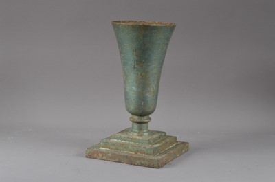 Lot 389 - A cast metal vase
