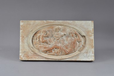 Lot 391 - A small wooden plaque