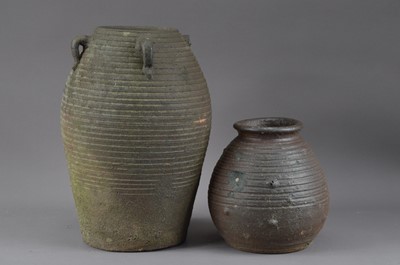 Lot 393 - Two antique style pots